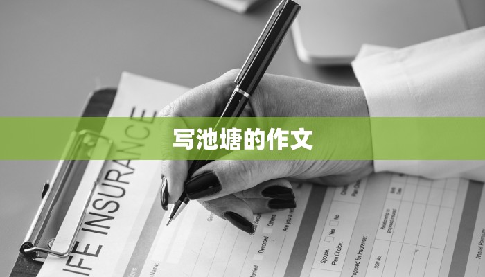 写池塘的作文 写池塘的作文