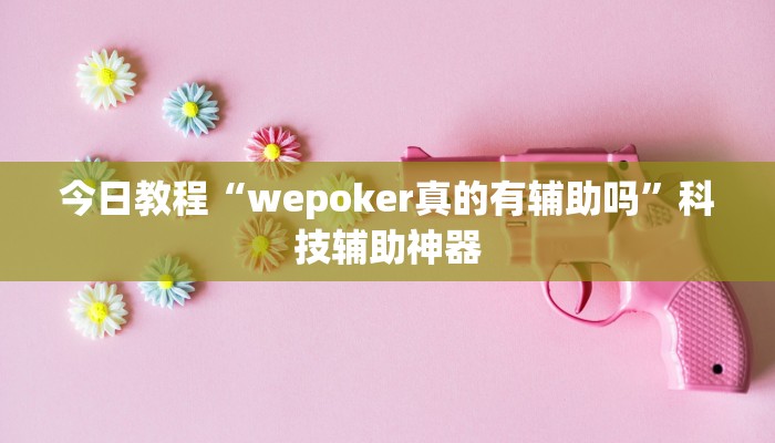 今日教程“wepoker真的有辅助吗”科技辅助神器