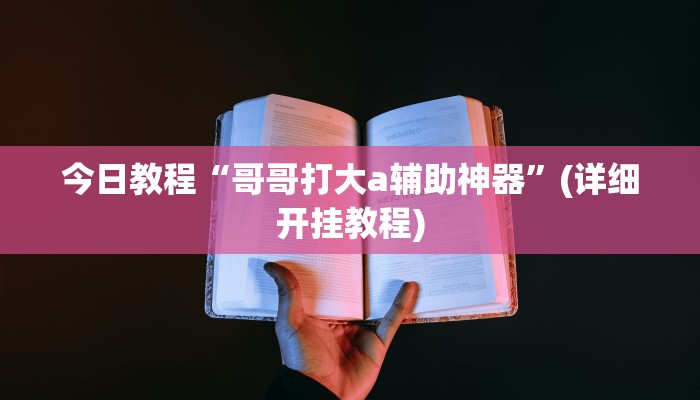 今日教程“哥哥打大a辅助神器”(详细开挂教程)