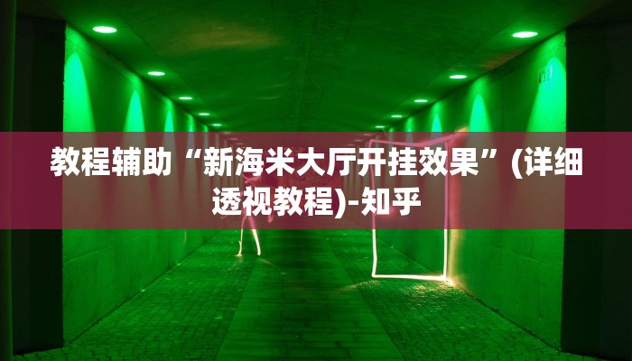 教程辅助“新海米大厅开挂效果”(详细透视教程)-知乎
