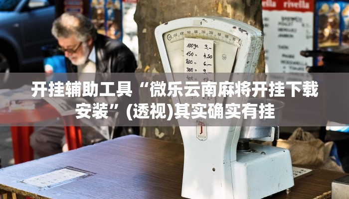 开挂辅助工具“微乐云南麻将开挂下载安装”(透视)其实确实有挂