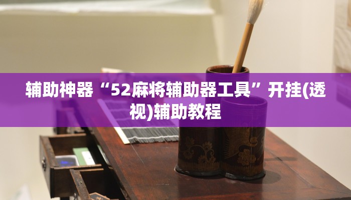 辅助神器“52麻将辅助器工具”开挂(透视)辅助教程 辅助神器“52麻将辅助器工具”开挂(透视)辅助教程