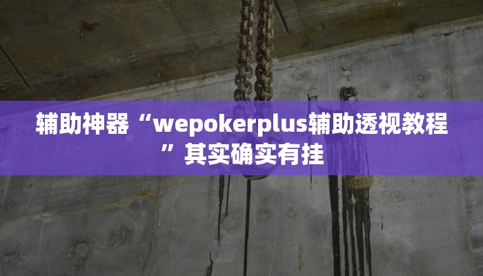 辅助神器“wepokerplus辅助透视教程”其实确实有挂 辅助神器“wepokerplus辅助透视教程”其实确实有挂