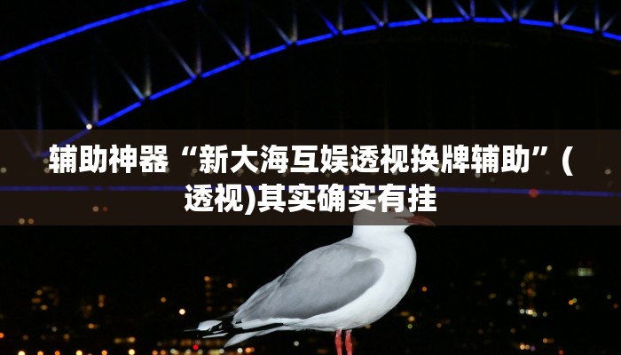 辅助神器“新大海互娱透视换牌辅助”(透视)其实确实有挂 辅助神器“新大海互娱透视换牌辅助”(透视)其实确实有挂