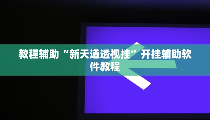 教程辅助“新天道透视挂”开挂辅助软件教程
