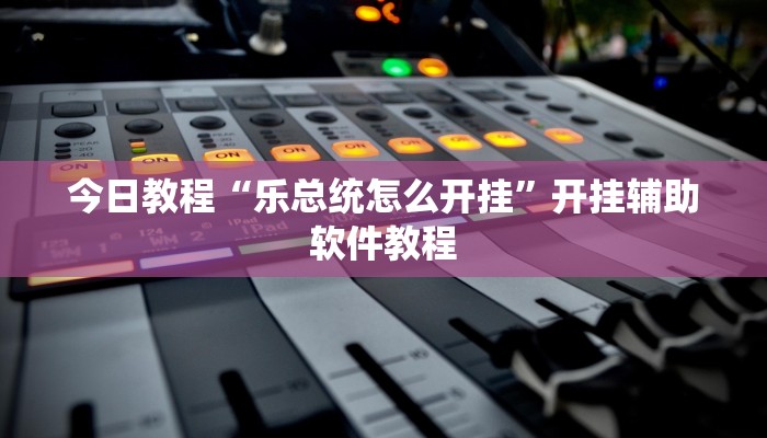 今日教程“乐总统怎么开挂”开挂辅助软件教程