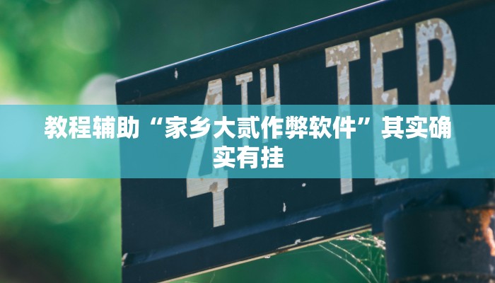 教程辅助“家乡大贰作弊软件”其实确实有挂 教程辅助“家乡大贰作弊软件”其实确实有挂