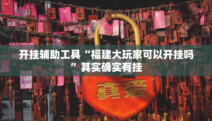 开挂辅助工具“福建大玩家可以开挂吗”其实确实有挂