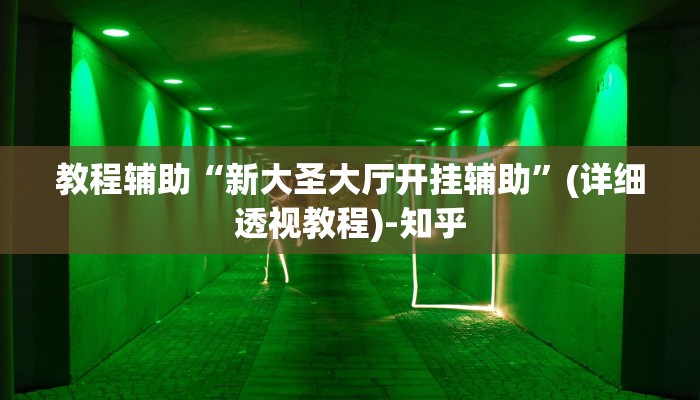 教程辅助“新大圣大厅开挂辅助”(详细透视教程)-知乎 教程辅助“新大圣大厅开挂辅助”(详细透视教程)-知乎
