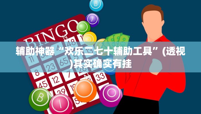 辅助神器“欢乐二七十辅助工具”(透视)其实确实有挂