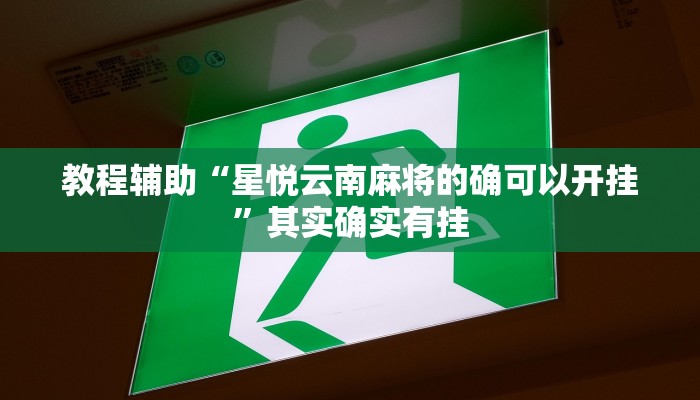 教程辅助“星悦云南麻将的确可以开挂”其实确实有挂 教程辅助“星悦云南麻将的确可以开挂”其实确实有挂