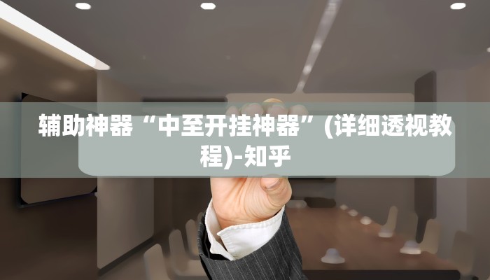 辅助神器“中至开挂神器”(详细透视教程)-知乎 辅助神器“中至开挂神器”(详细透视教程)-知乎