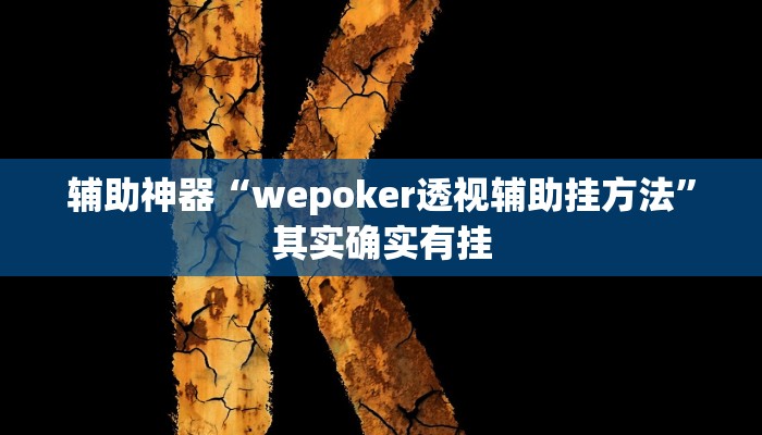 辅助神器“wepoker透视辅助挂方法”其实确实有挂 辅助神器“wepoker透视辅助挂方法”其实确实有挂