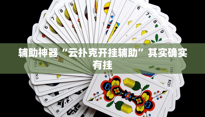 辅助神器“云扑克开挂辅助”其实确实有挂
