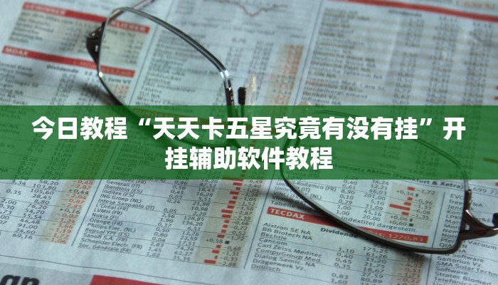 今日教程“天天卡五星究竟有没有挂”开挂辅助软件教程