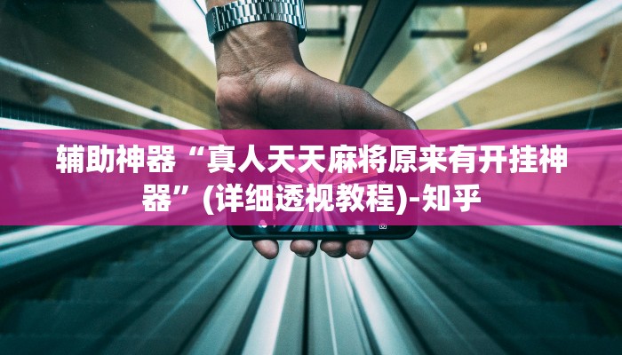 辅助神器“真人天天麻将原来有开挂神器”(详细透视教程)-知乎