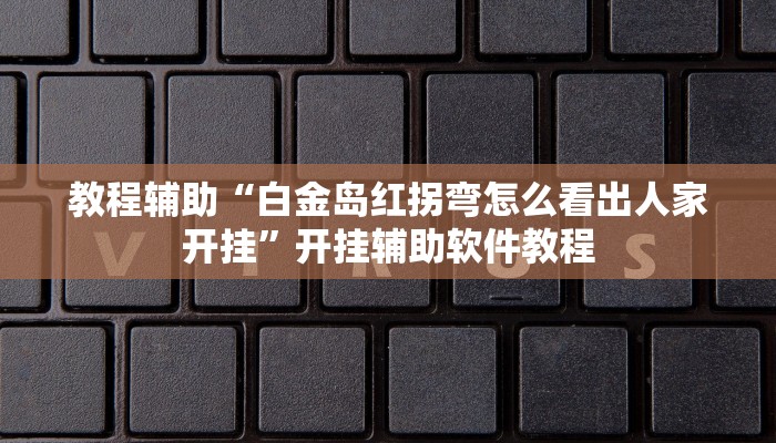 教程辅助“白金岛红拐弯怎么看出人家开挂”开挂辅助软件教程