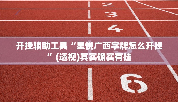 开挂辅助工具“星悦广西字牌怎么开挂”(透视)其实确实有挂