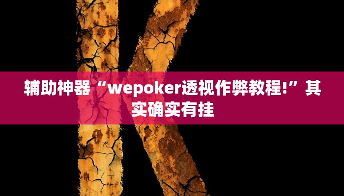 辅助神器“wepoker透视作弊教程!”其实确实有挂 辅助神器“wepoker透视作弊教程!”其实确实有挂
