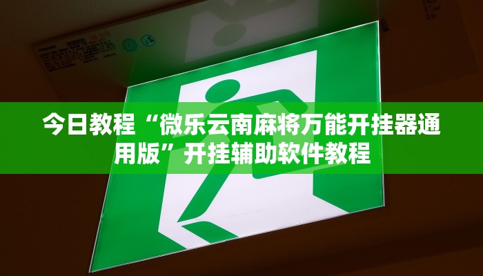 今日教程“微乐云南麻将万能开挂器通用版”开挂辅助软件教程