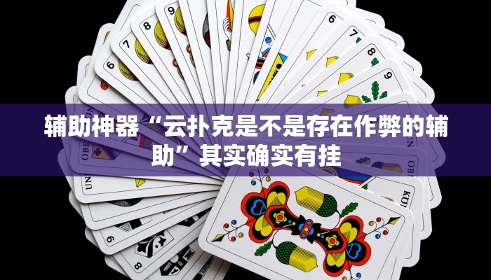 辅助神器“云扑克是不是存在作弊的辅助”其实确实有挂