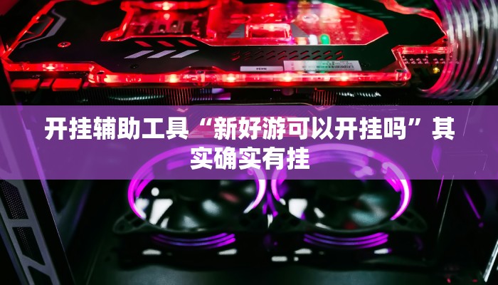 开挂辅助工具“新好游可以开挂吗”其实确实有挂
