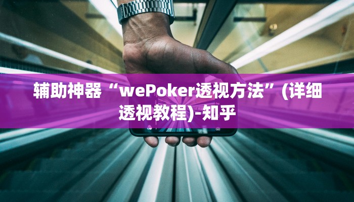 辅助神器“wePoker透视方法”(详细透视教程)-知乎