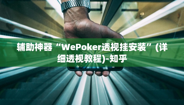 辅助神器“WePoker透视挂安装”(详细透视教程)-知乎