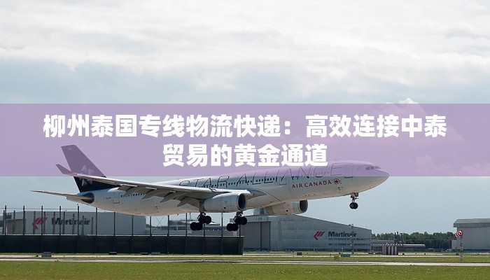 柳州泰国专线物流快递：高效连接中泰贸易的黄金通道