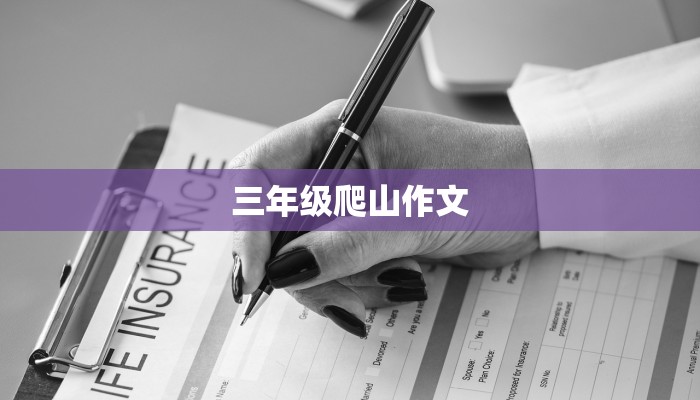 三年级爬山作文