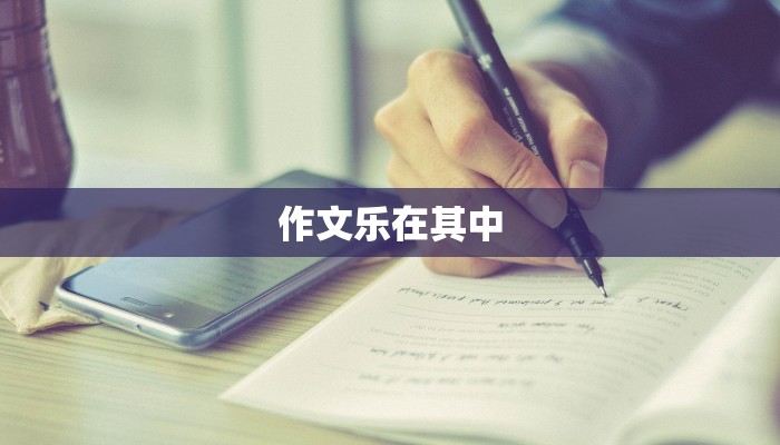 作文乐在其中