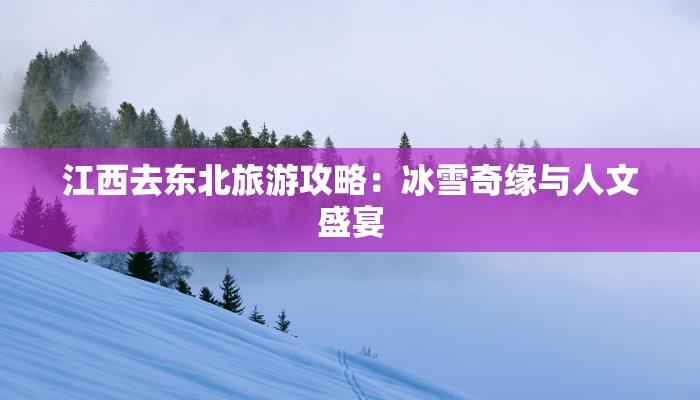 江西去东北旅游攻略：冰雪奇缘与人文盛宴