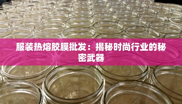 服装热熔胶膜批发：揭秘时尚行业的秘密武器