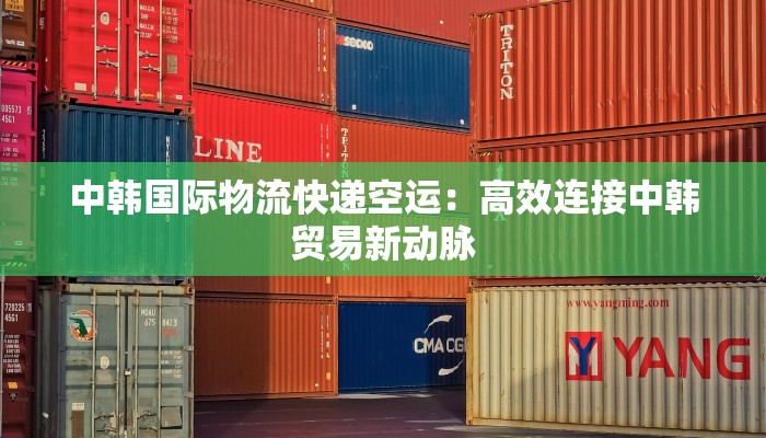 中韩国际物流快递空运：高效连接中韩贸易新动脉