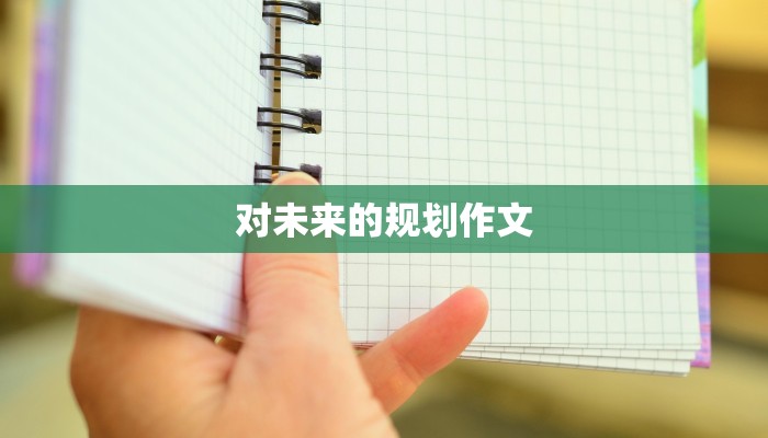 对未来的规划作文