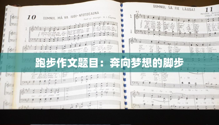 跑步作文题目：奔向梦想的脚步
